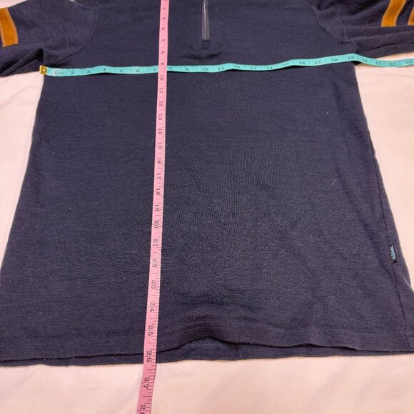 KÜHL Team Merino 1/4-Zip Men’s Medium Blue Ash Soft Wool EUC - Picture 12 of 14